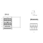 Under-counter wine fridge - Scandinavian Collection 40 Fullglass Black